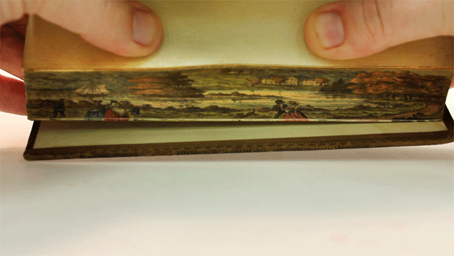 Secret fore-edge paintings hidden on the edges of some historic books