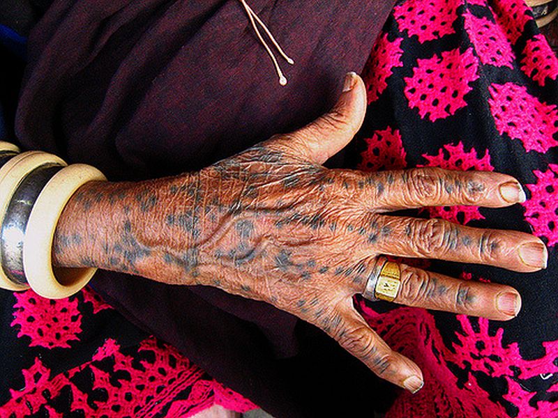 Tribal tattoo bihar
