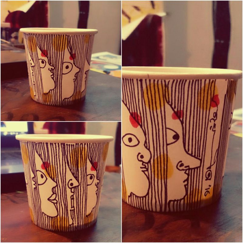 paper cup art