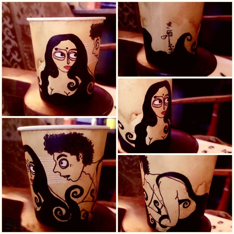 23-year-old artist turns leftover paper cups into art - EdgyMinds