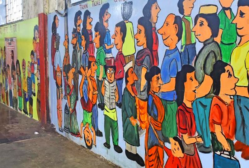 mumbai railway station art-3