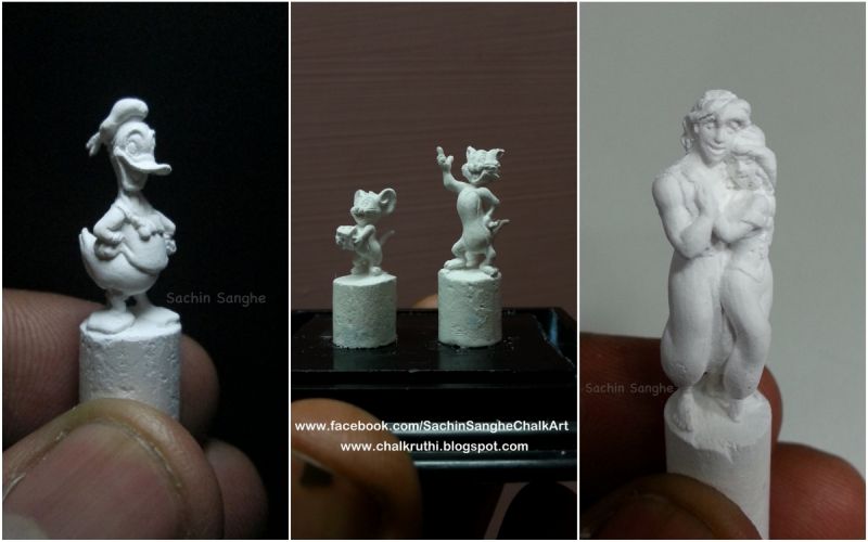 Sachin Sanghe’s chalk and lead sculptures-2