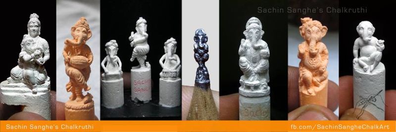 Sachin Sanghe’s chalk and lead sculptures-7