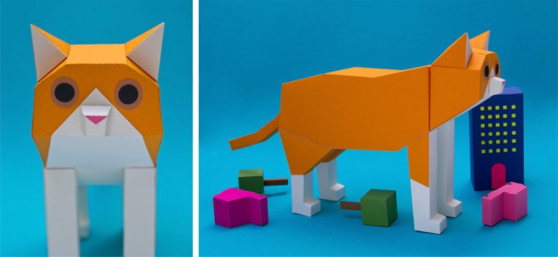 Paper-made animals-4