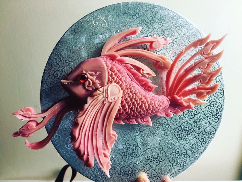 These intricate art pieces are actually carved out of soap bars