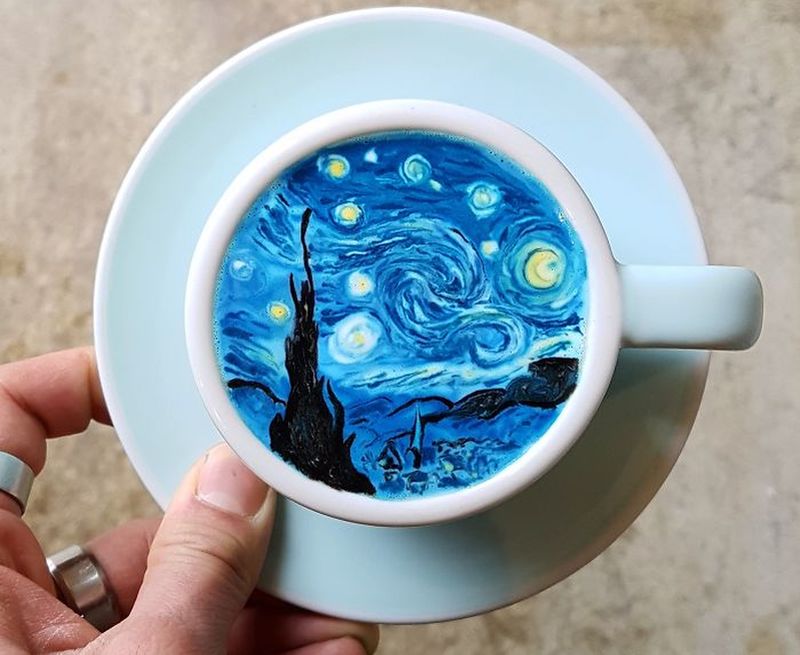 Drink Art! Korean Barista serves coffee with artistic aesthetic