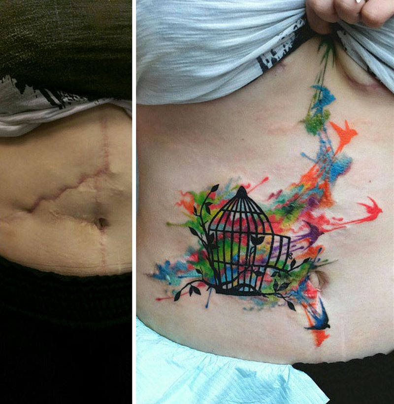 Scar Tattoo Cover up-10