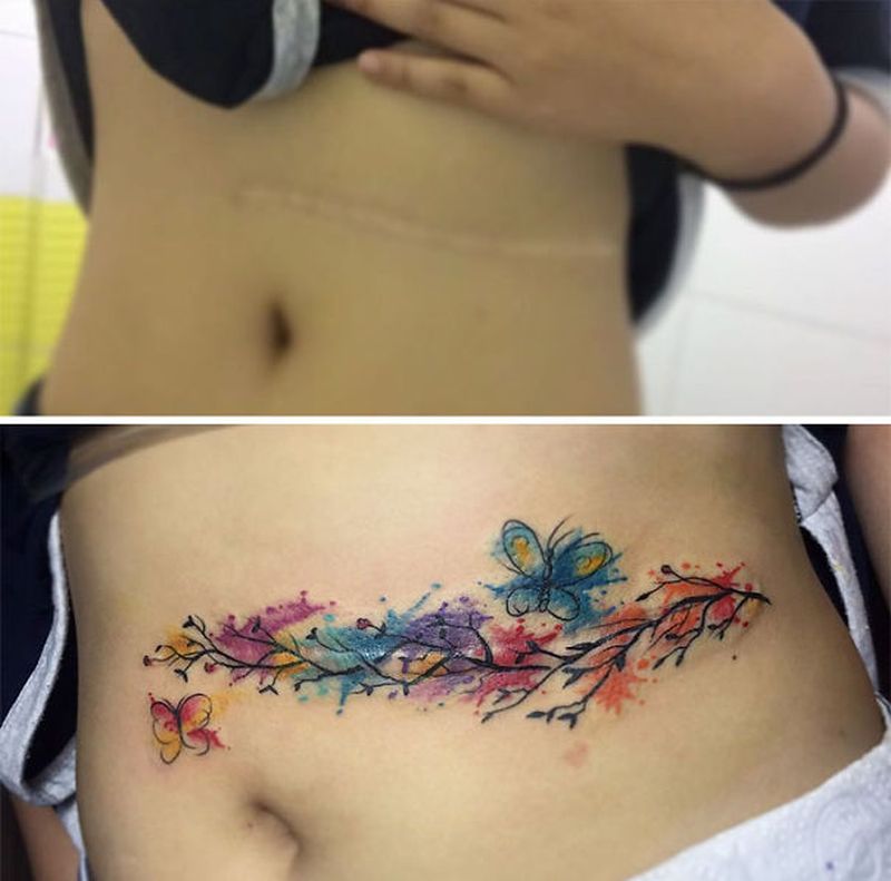 Scar Tattoo Cover up-6