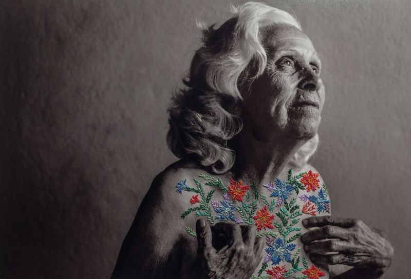 Aline Brant Embroidered Photographs