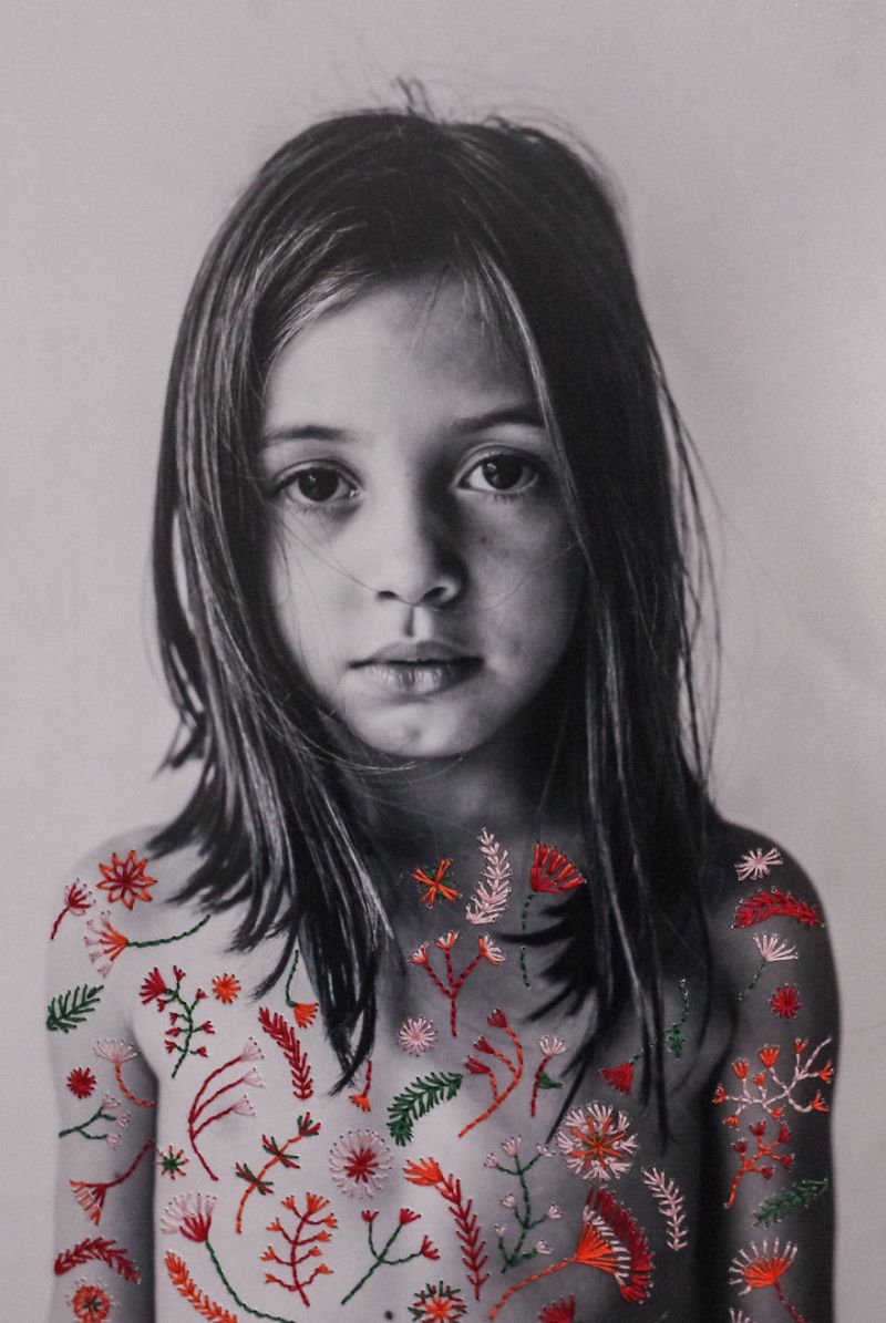 Aline Brant Embroidered Photographs