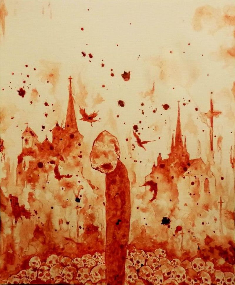 Blood Paintings by Maxime Taccardi-7
