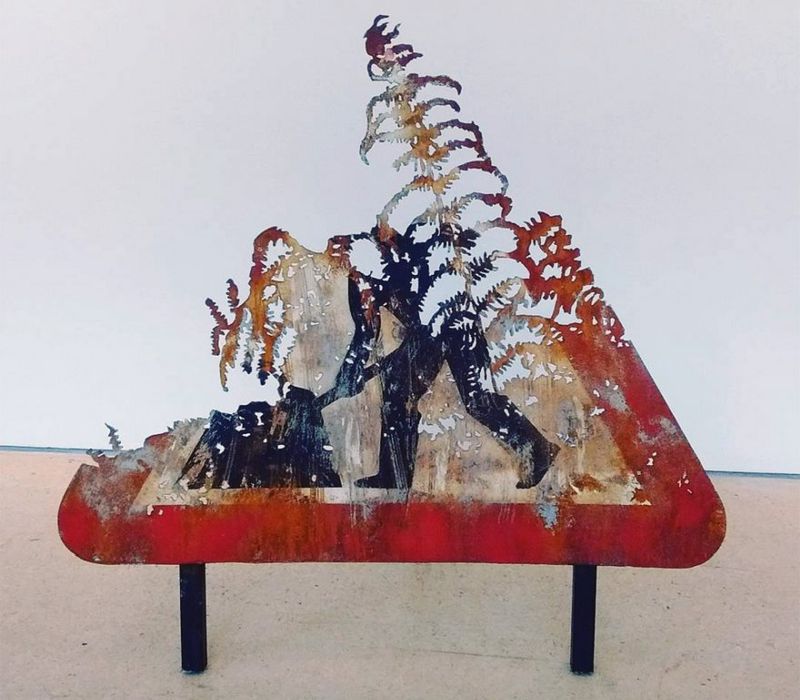 Dan Rawlings turns scrap metal into tree and plant sculptures-6