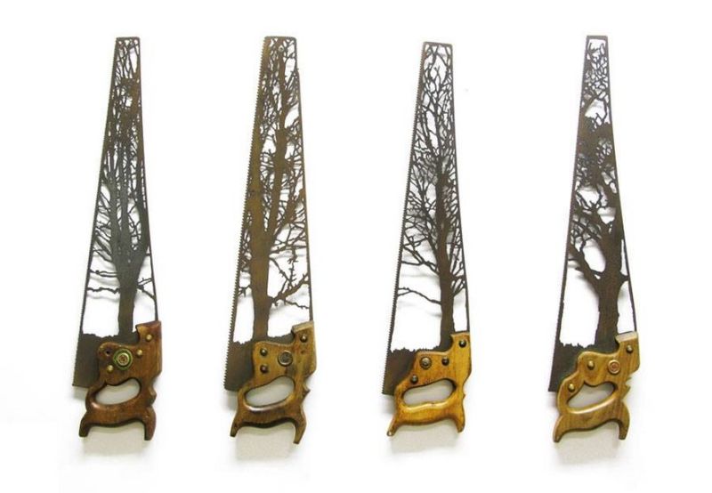 Dan Rawlings turns scrap metal into tree and plant sculptures-8