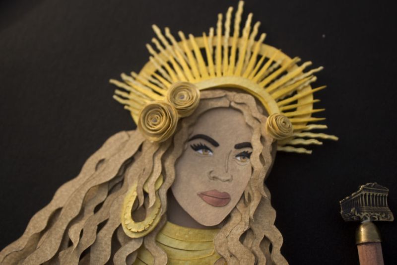Paper Cut Beyonce by NVillustraion