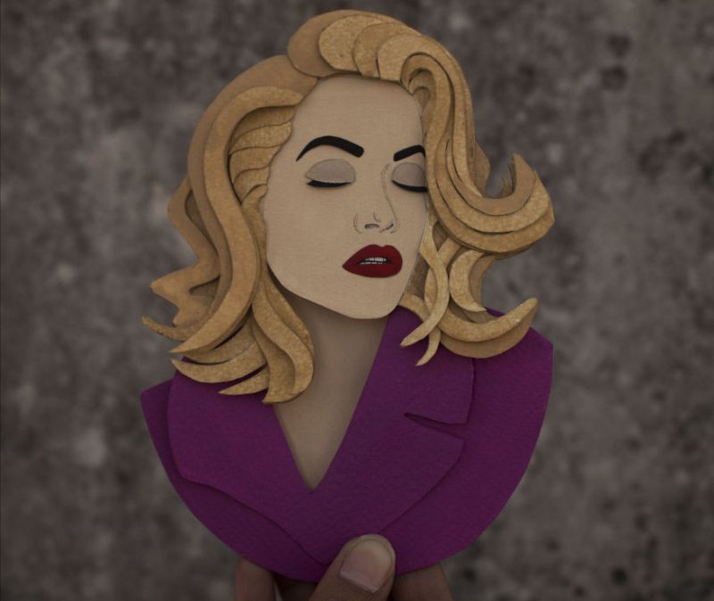 Paper Cut Rita Ora by NVillustraion