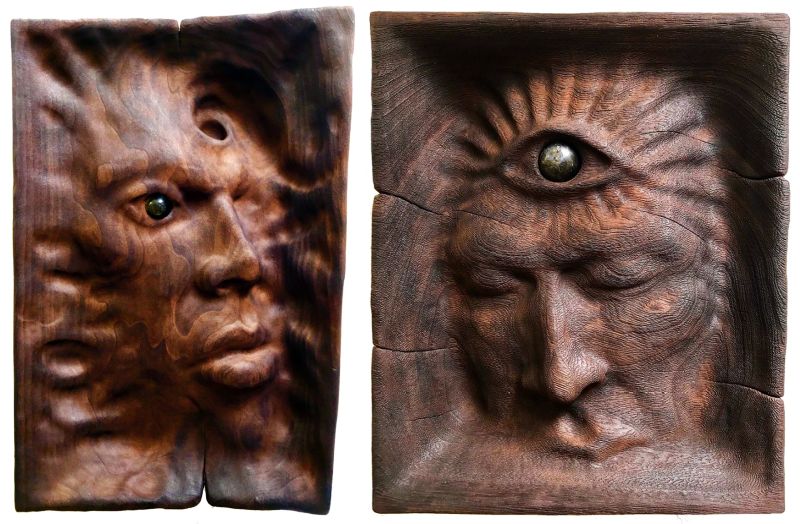 Artist turns his psychedelic visions into unique wood sculptures