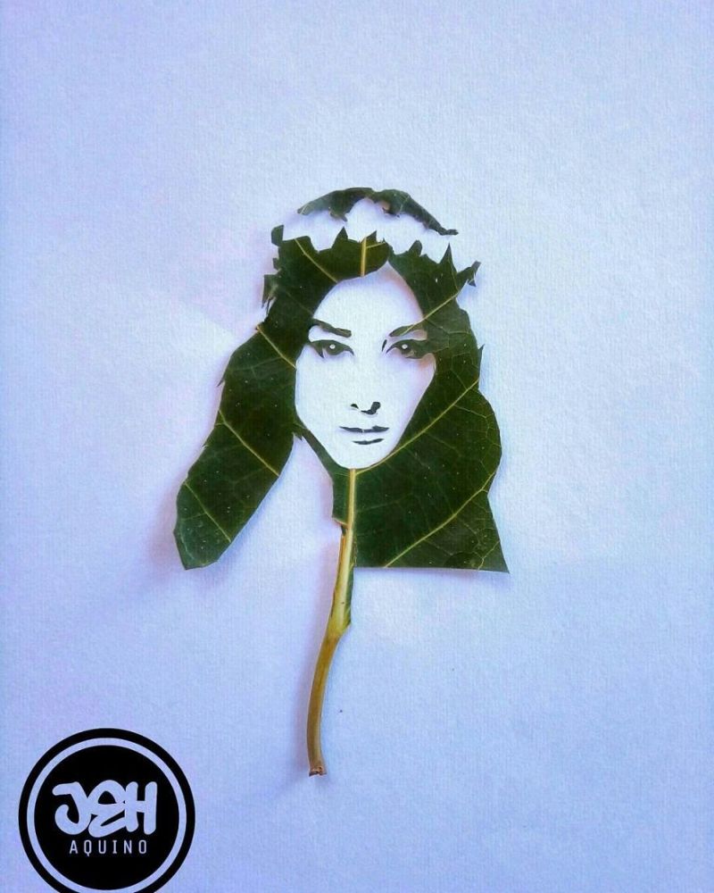 Leaf art by Jeh Aquino