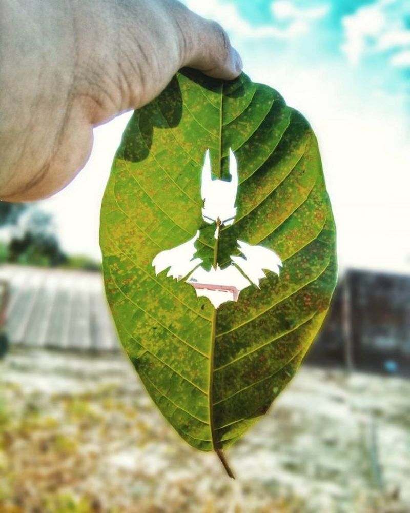 Leaf art by Jeh Aquino