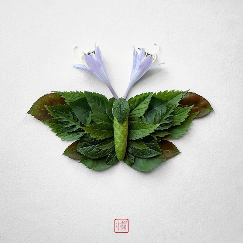 Raku Inoue insect flower sculptures