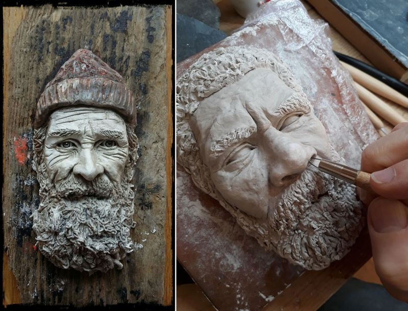 Forgotten Faces – Irish artist captures local fishermen & characters in clay