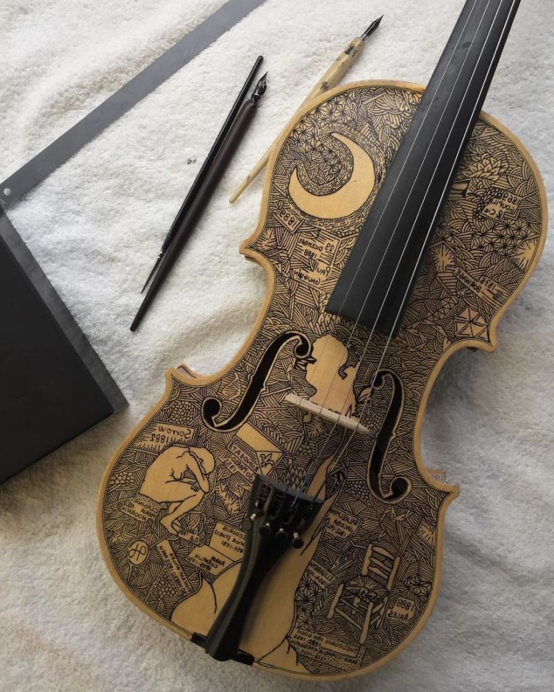 Leonardo Frigo violin painter
