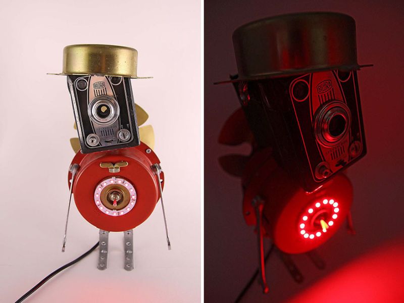 robot lamp by Captain Heartless