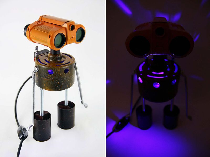 robot lamp by Captain Heartless