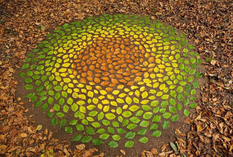 james-brunt-land art using natural materials