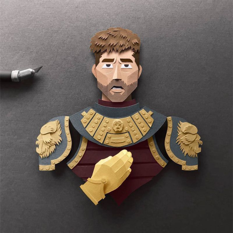 Paper Cut Game of Throne Characters by Robbin Gregorio