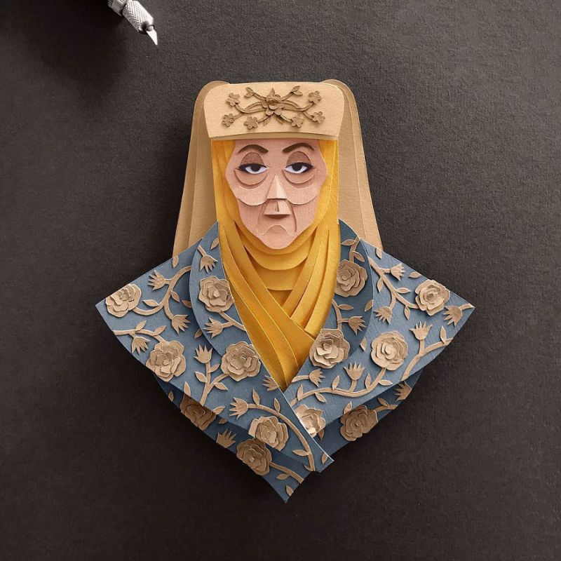 Paper Cut Game of Throne Characters by Robbin Gregorio