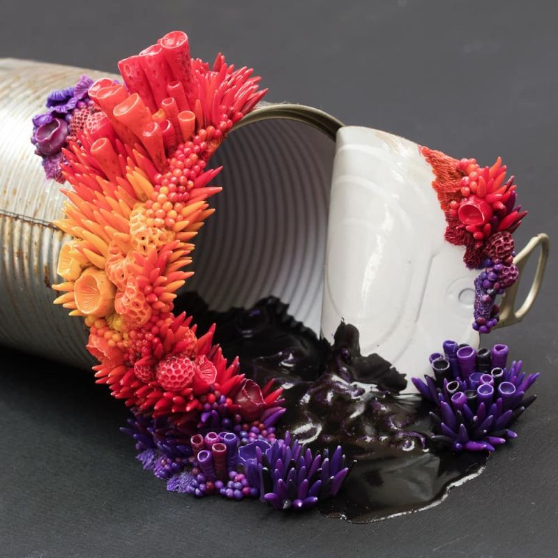 Stephanie Kilgast Takes Discarded Objects and Embellish Them With Coral-Like Sculptures