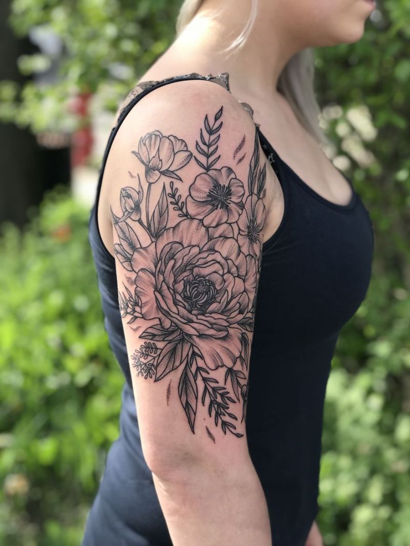 Botanical Tattoos by Tara J. Morgan