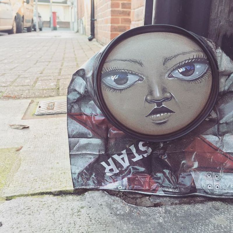 Life-Like Paintings on Found Objects by My Dog Sighs