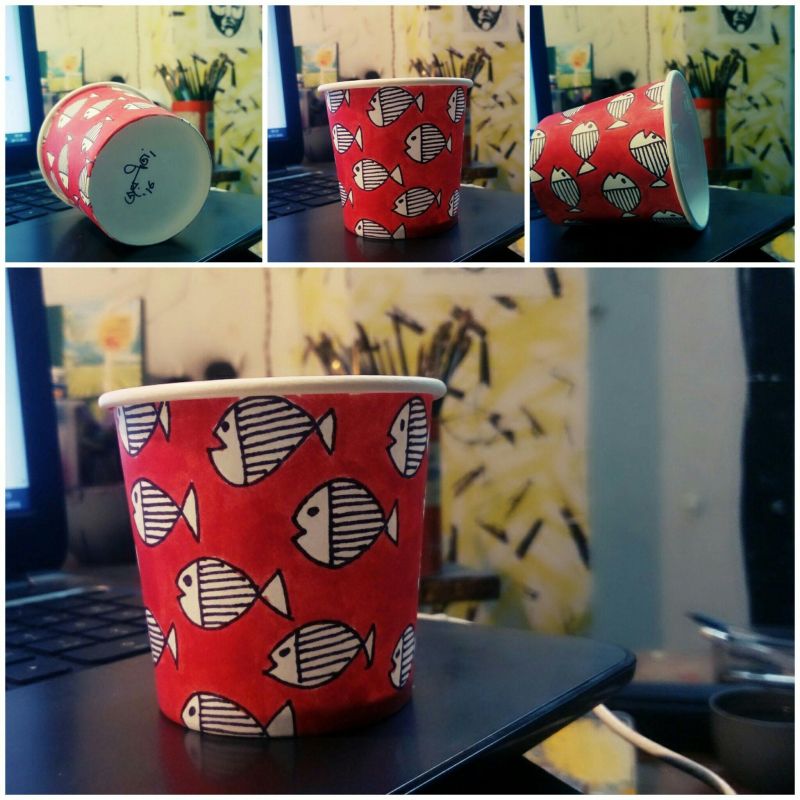 paper cup art