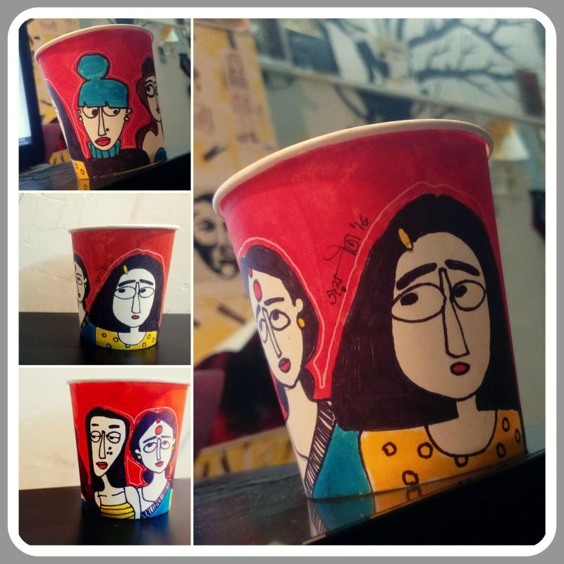 paper cup art