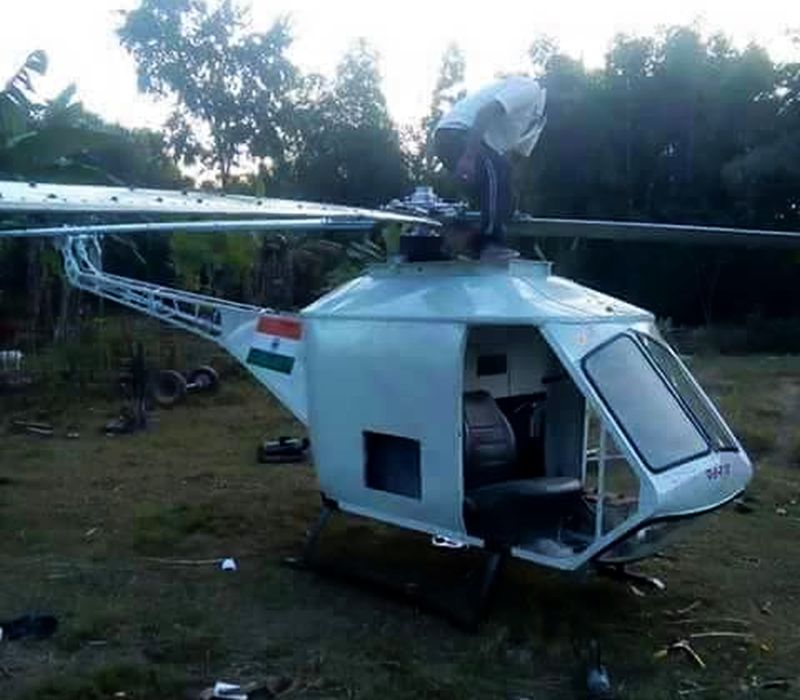 A school dropout from Assam builds ‘helicopter’ using local technology