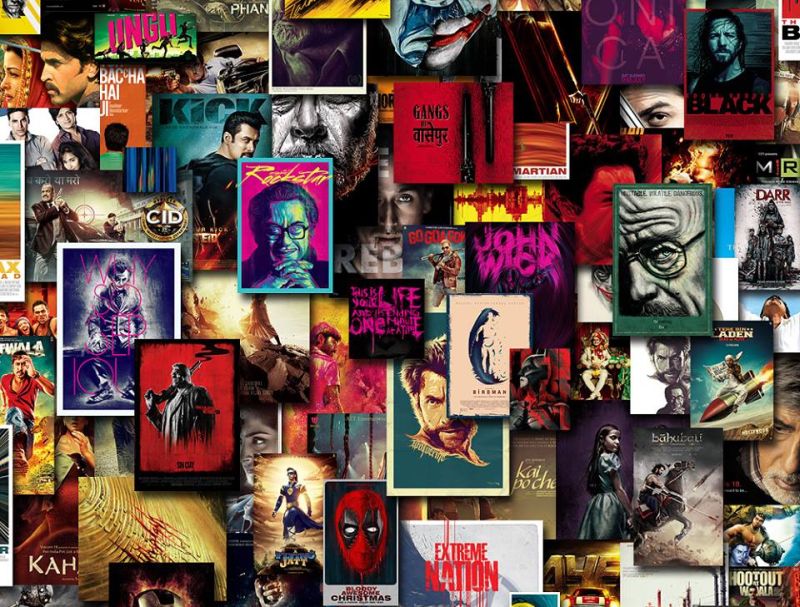 Mumbai’s digital artist turns famous movie posters into vibrant wall art