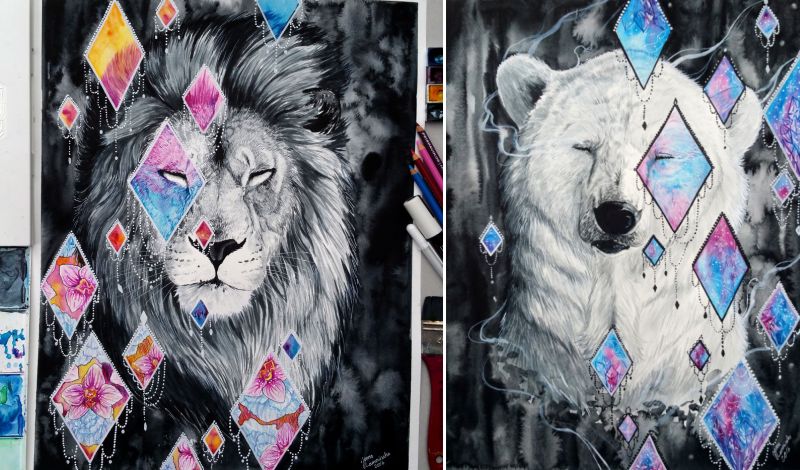 Wildlife Paintings by Jonna Lamminaho-3