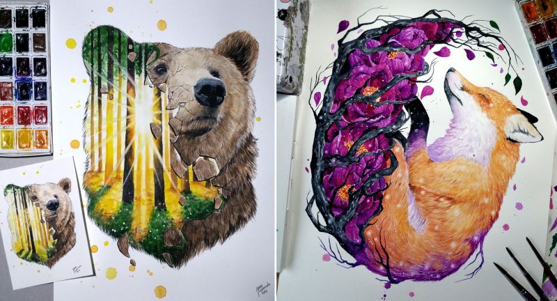 Wildlife Paintings by Jonna Lamminaho-4