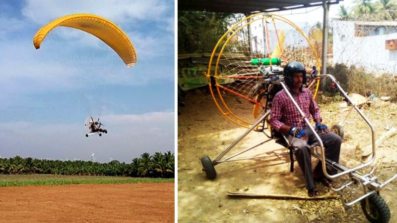 A high school drop-out designs a low-cost paraglider for ₹60,000