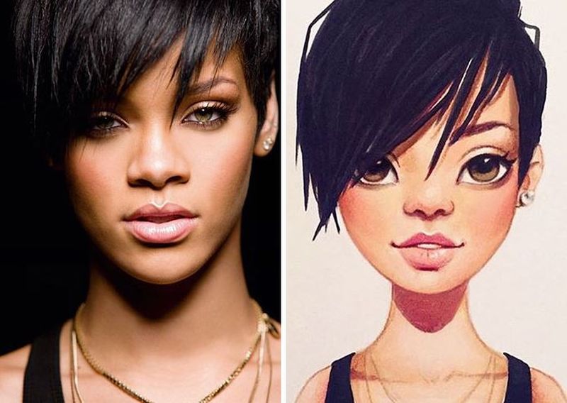 Rihanna cartoon