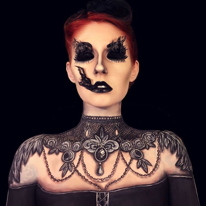 Artist spends 10-20 hours transforming herself into different characters -1