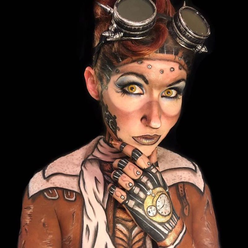 Artist spends 10-20 hours transforming herself into different characters -20