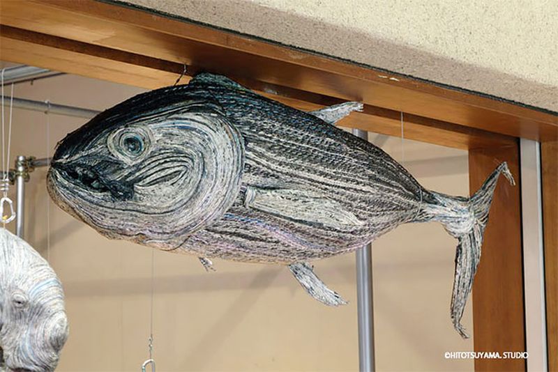 Newspaper Animal Sculpture by Chie Hitotsuyama