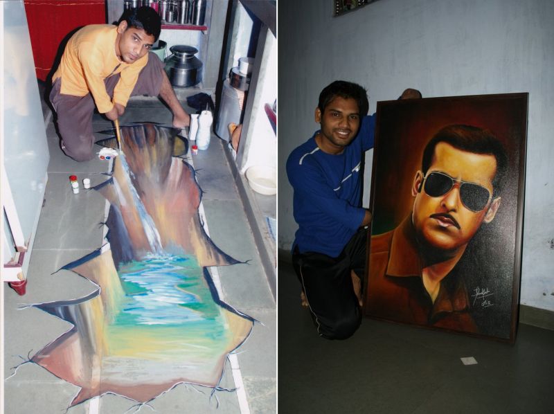 dhaval khatri painter without hands-8