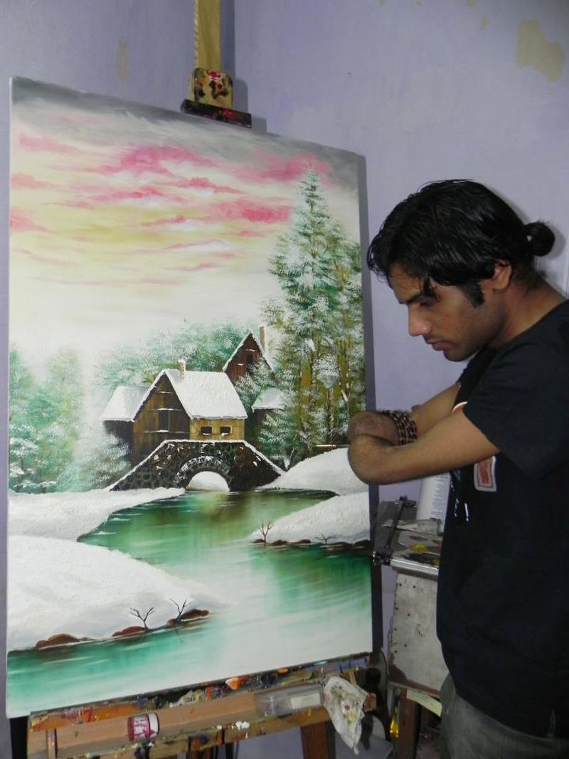 dhaval khatri painter without hands-10