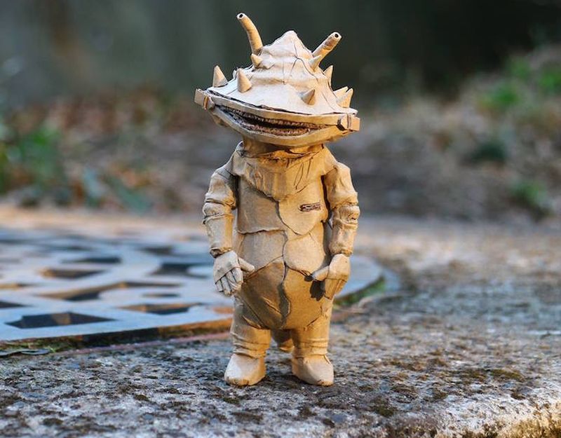 Cardboard Sculptures by Monomi Ohno-13