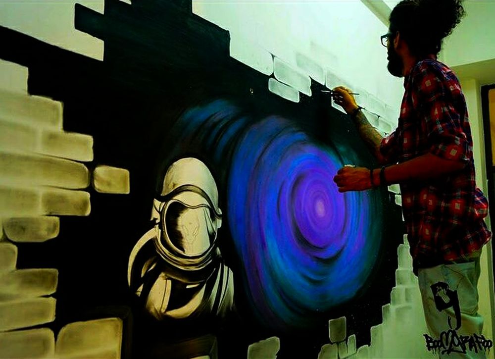 Prakhar Verma’s incredible graffiti art expresses some dark emotions