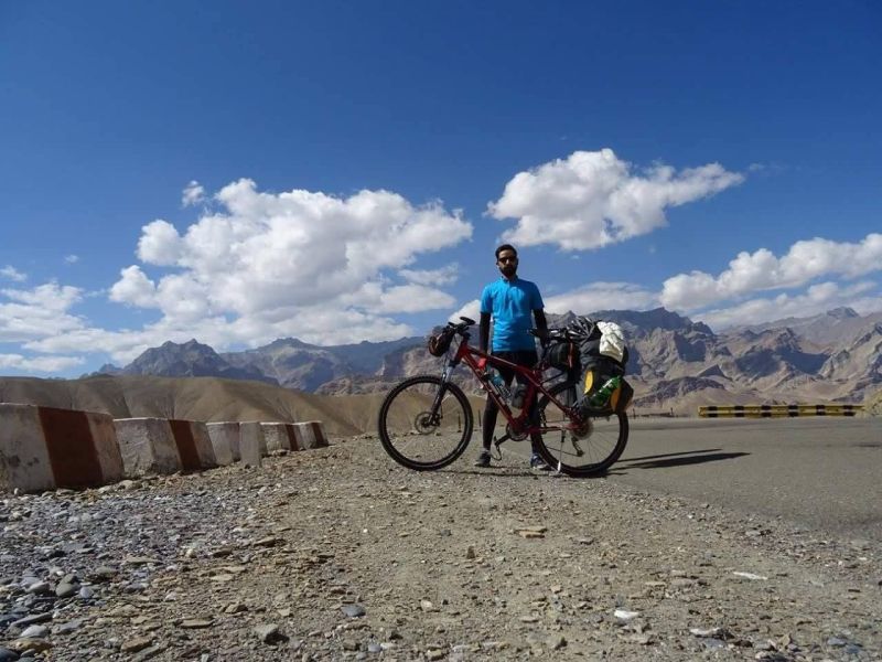 Uday Shankar cycled from Mandi to Madurai-11