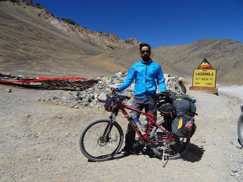 Uday Shankar cycled from Mandi to Madurai-2